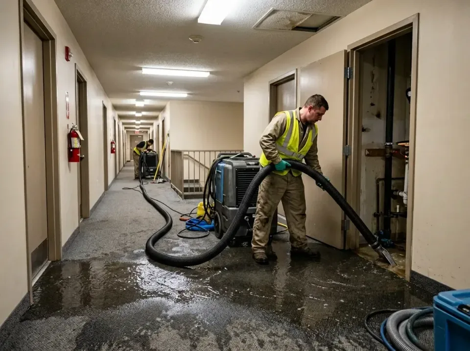 multi-unit-apartment-hallway-f-005 — frequently asked questions, Emergency Burst Pipe Water Extraction & Removal in Jones, OK